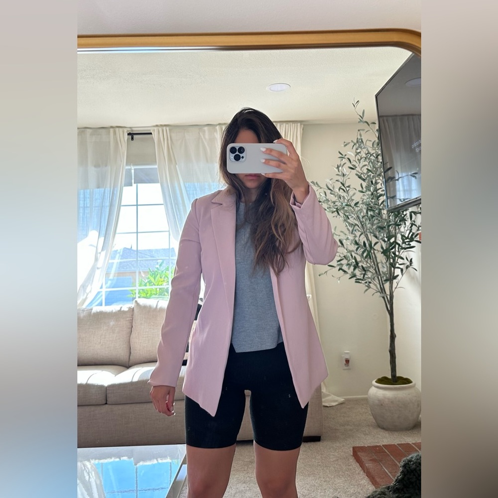 Missguided Longline Blazer - Mauve - Medium